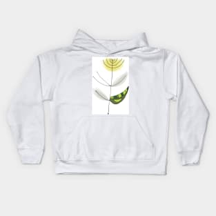 Post modern flowers Kids Hoodie